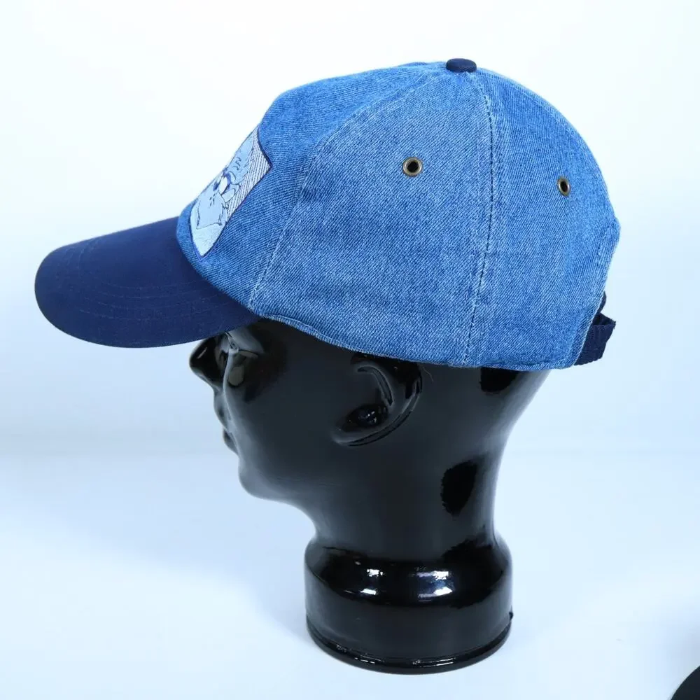 Vintage 1990’s Looney Tunes Denim Hat Snapback Taz Warner Bros 1997